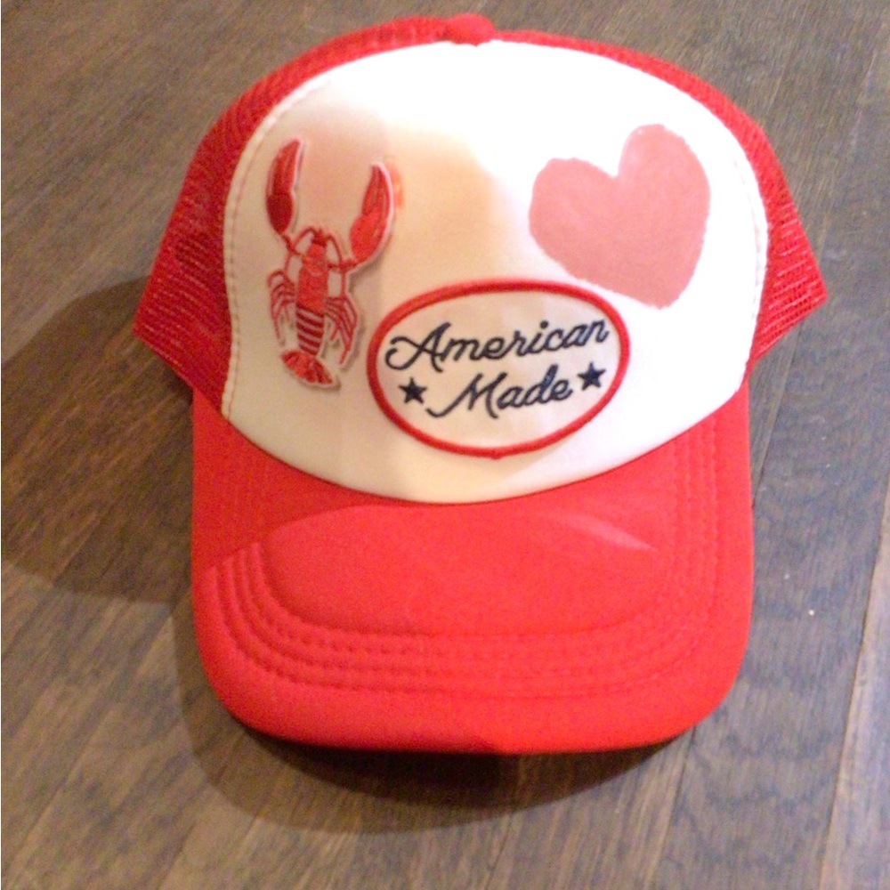 NEW!mupcycled Trucker Heart & Lobster Design - Picture 5 of 5